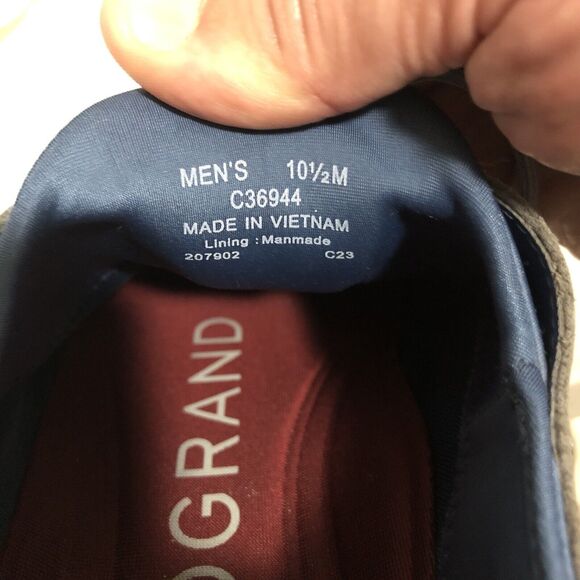 Cole Haan Men's 2.ZERØGRAND Lined Laser Wingtip Oxford Style C36944 Sz 10.5 Shoe - Picture 9 of 9